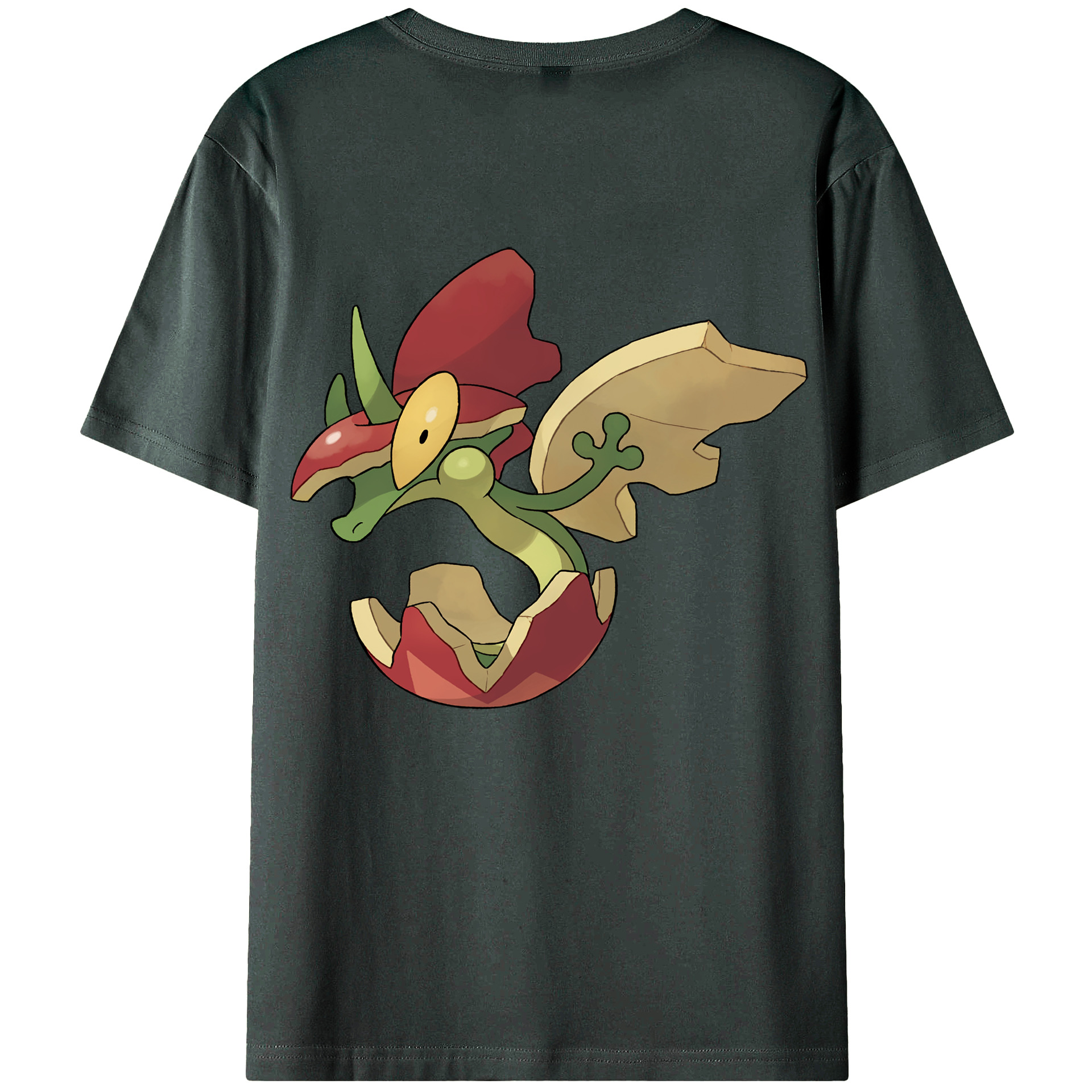 （画像用） ポケットモンスター Pokémon 綿100％ メンズ半袖Tシャツ（バックプリント） 通気性